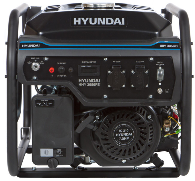 Бензиновий генератор 2,8/3 кВт Hyundai HHY 3050FE, 4-тактний, електрозапуск, 1,4 л/год
