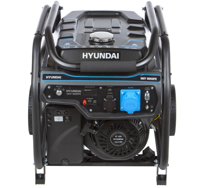Бензиновий генератор 6/6,5 кВт Hyundai HHY 9050FE, 4-тактний, ручний/електрозапуск, 2,7 л/год