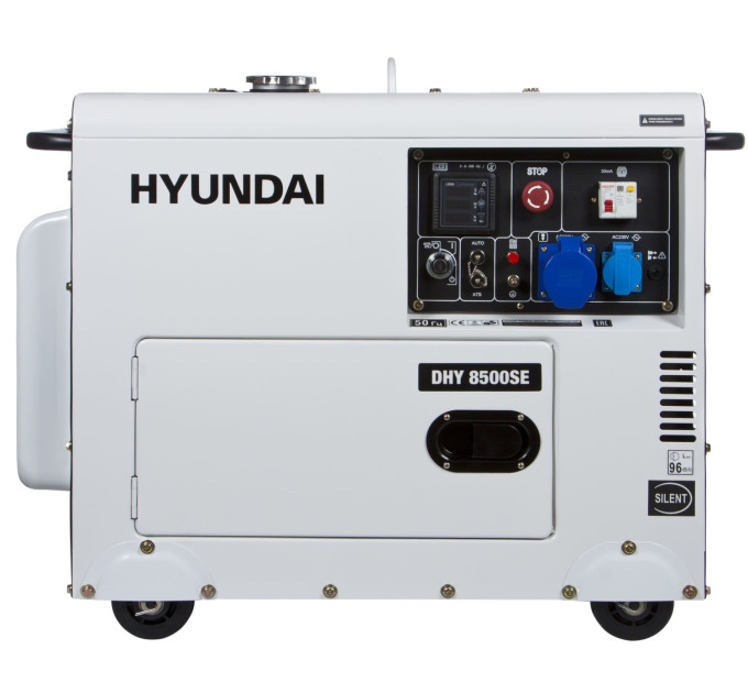 Дизельний генератор 7,2/6,5 кВт Hyundai DHY 8500SE, електрозапуск