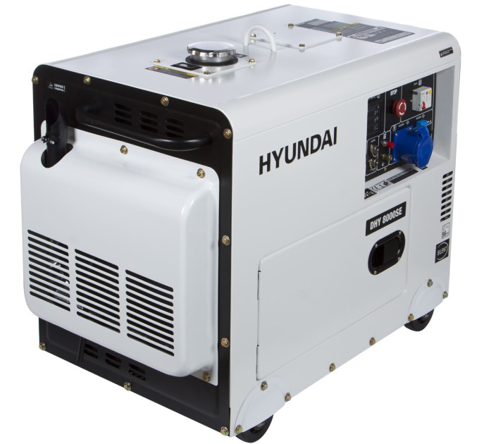 Дизельний генератор Hyundai DHY 8000SE