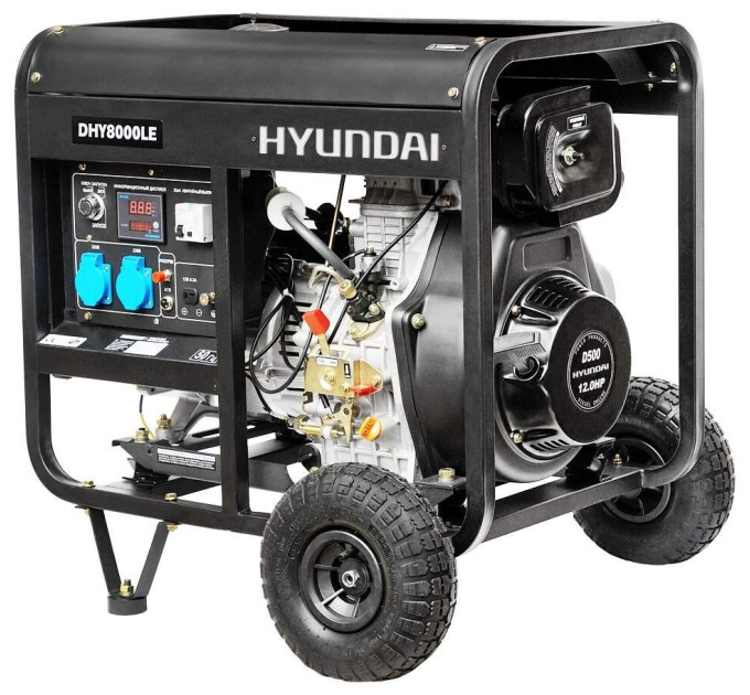 Дизельний генератор Hyundai DHY 8000LE