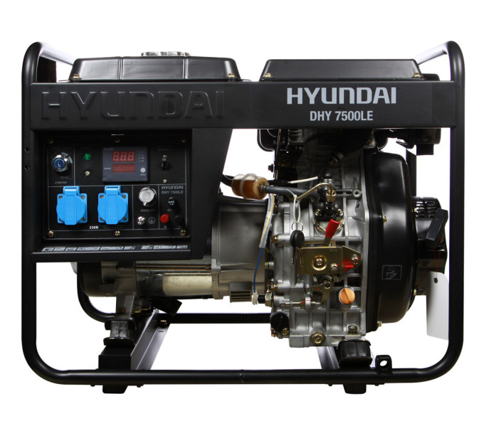Дизельний генератор 5,5/6 кВт Hyundai DHY 7500LE