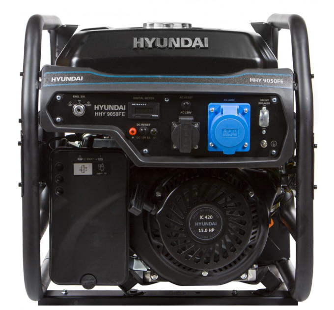Бензиновий генератор 6/6,5 кВт Hyundai HHY 9050FE, 4-тактний, ручний/електрозапуск, 2,7 л/год